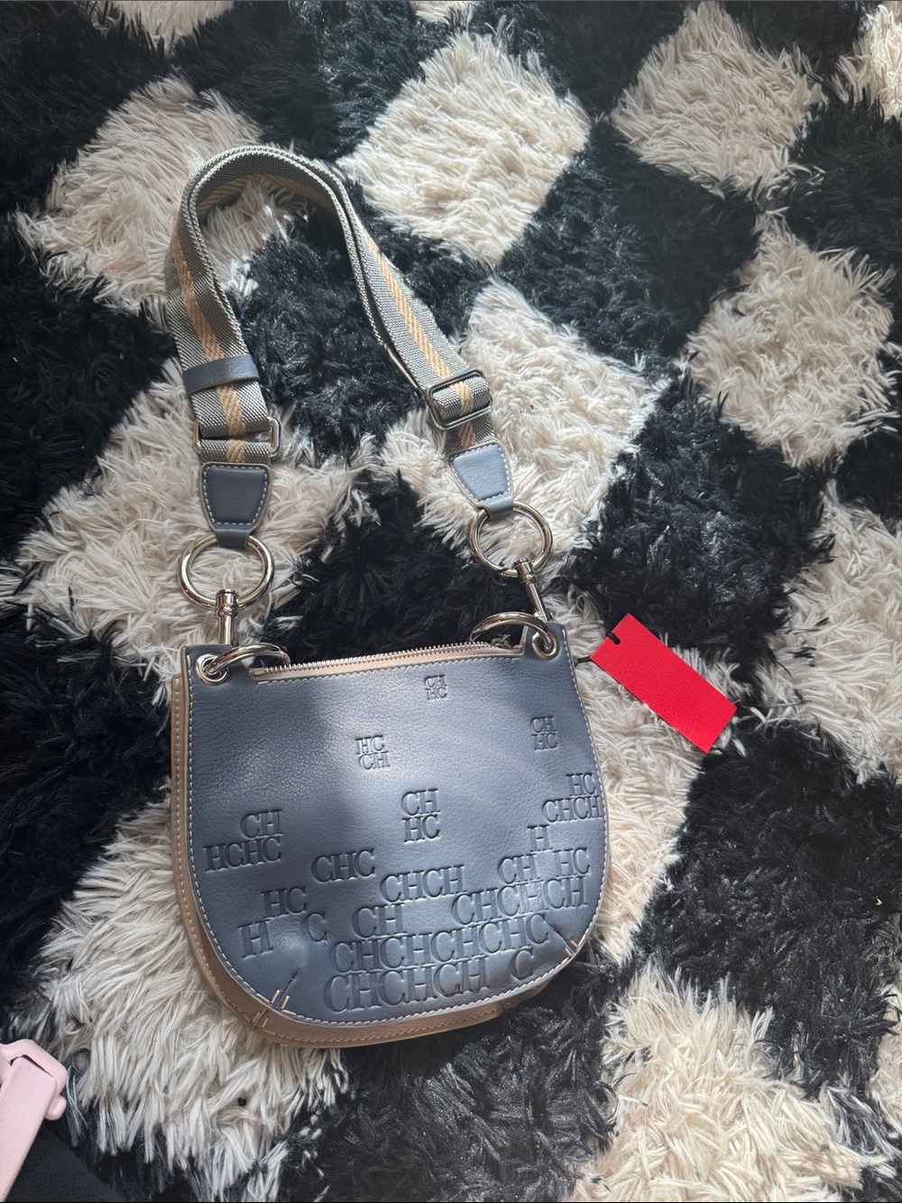 Carolina Herrera Castañuela Logo Crossbody Bag